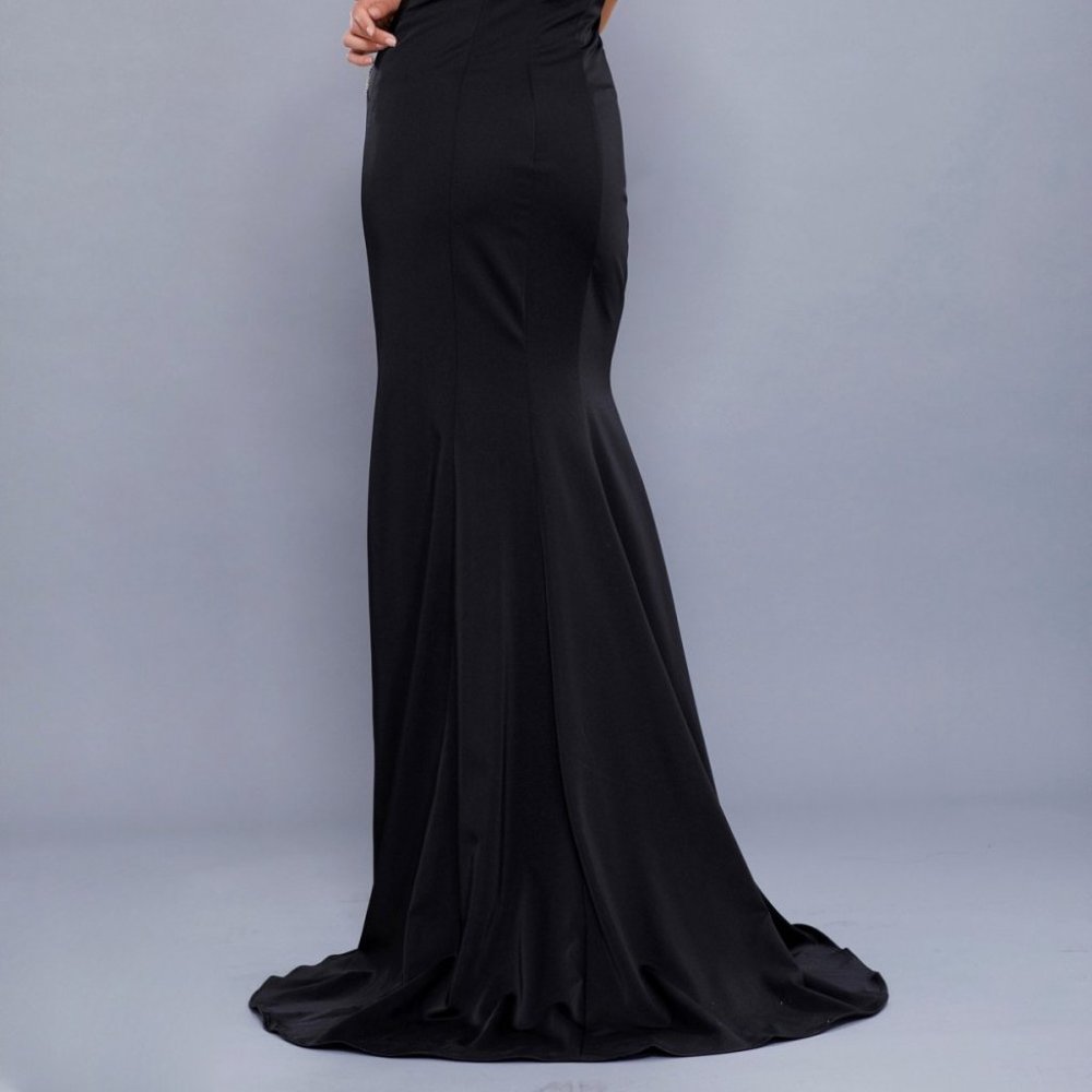 Halter Neck Sheath Shape Prom Dress NX8294_3